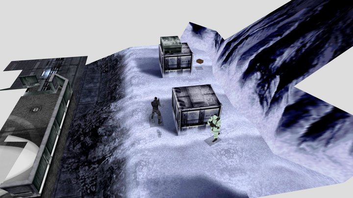 Metal Gear Solid (PS1) - Heliport 3D Model