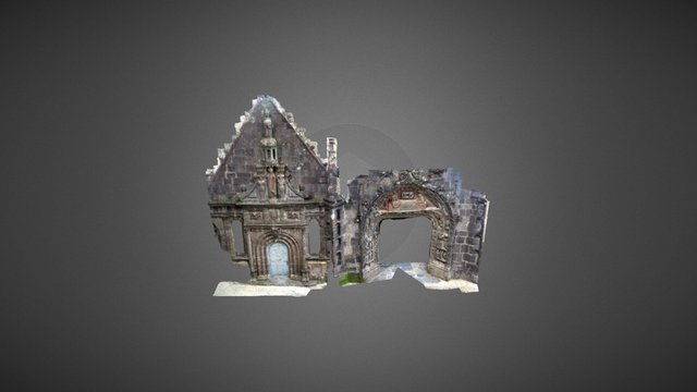 Martyre Portes Eglise 3D Model