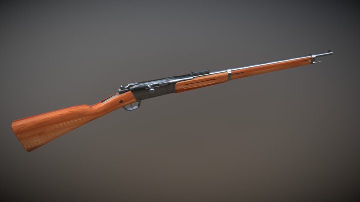 Lebel 1886 Great War Weapon 3D Model