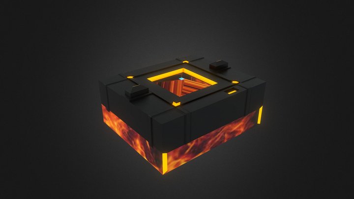 Mysterious Dynamic Treasure Chest 3D Model