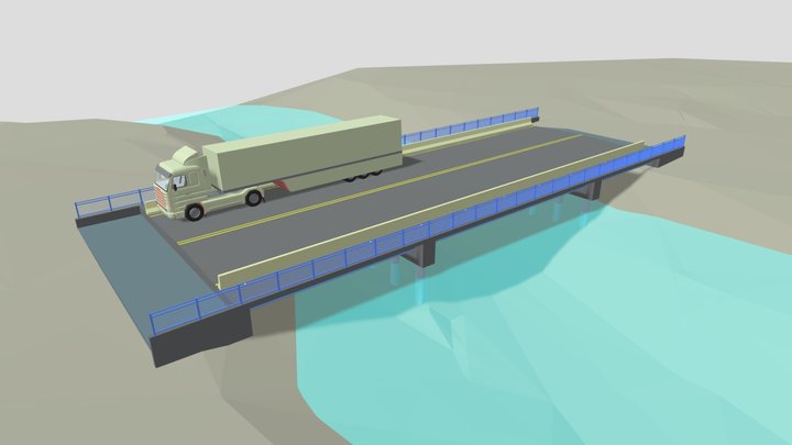 Ponte sobre o córrego Vieiras 3D Model