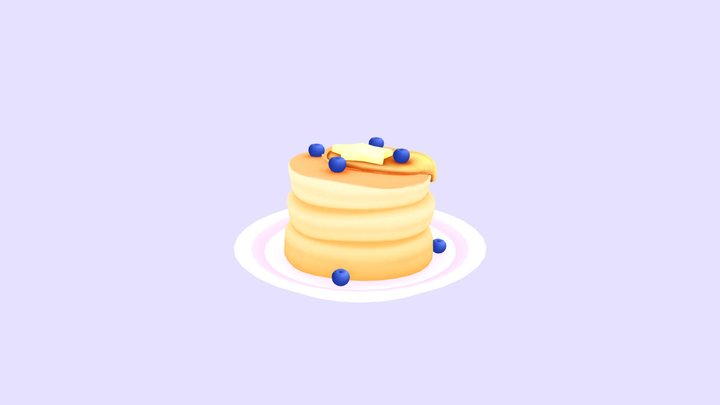 Fluffy Pancakes 3D Model