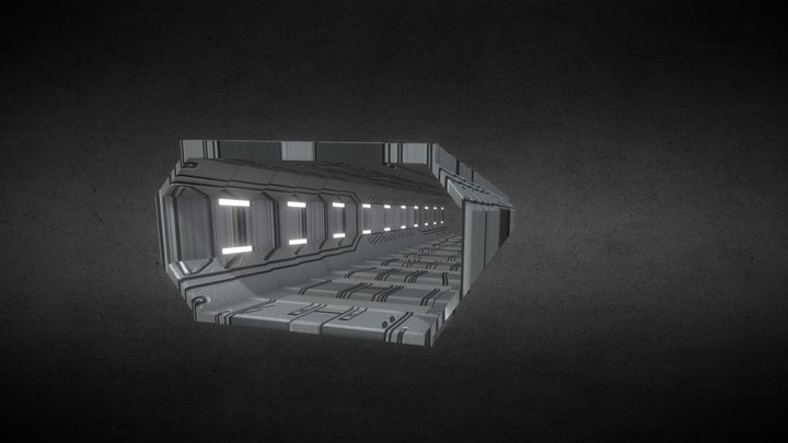 Modular Hallway Above Type 01 – Free 3D Model STL