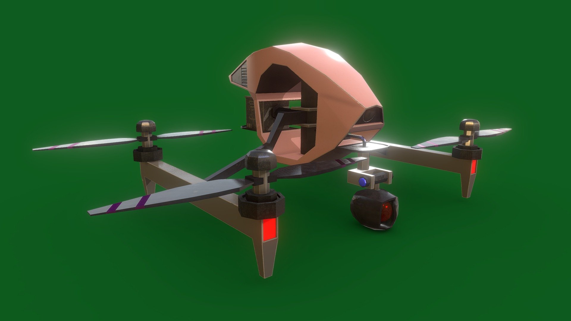 DJI Drone (Lowpoly) — Sketchfab embed 3D viewer