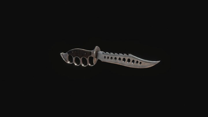 Knuckle Knife 3D Model