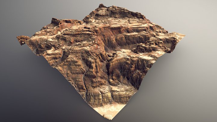 Igneous Slopes Terrain 3D Model