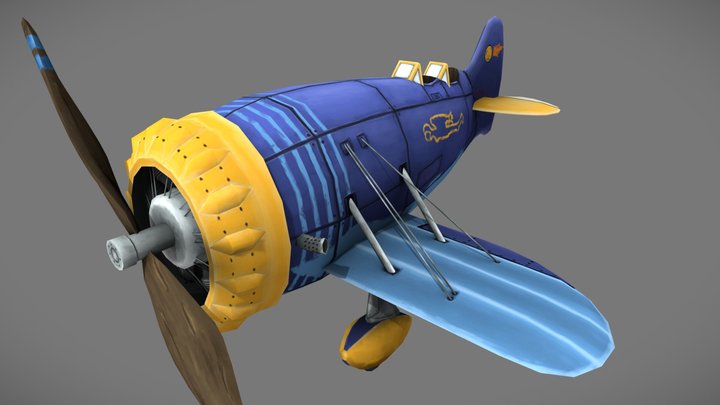 Game Art Flying Circus: Granville GeeBee Model Y 3D Model