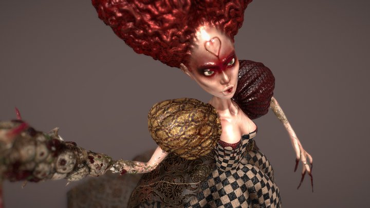 Queen of Hearts 3D Model