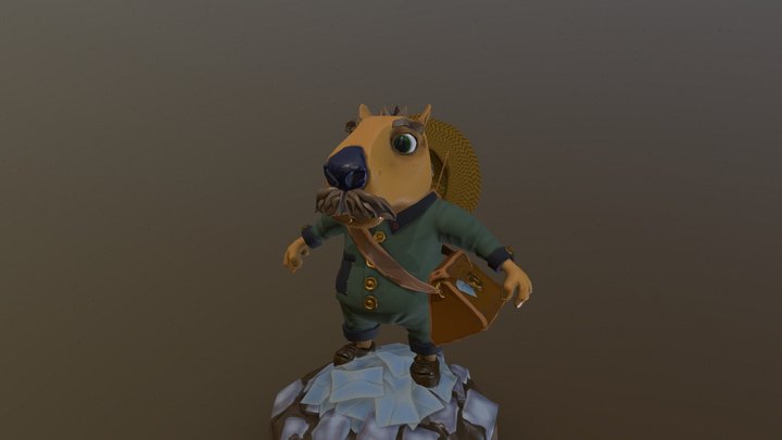 [Student Work] - Postman Capybara 3D Model