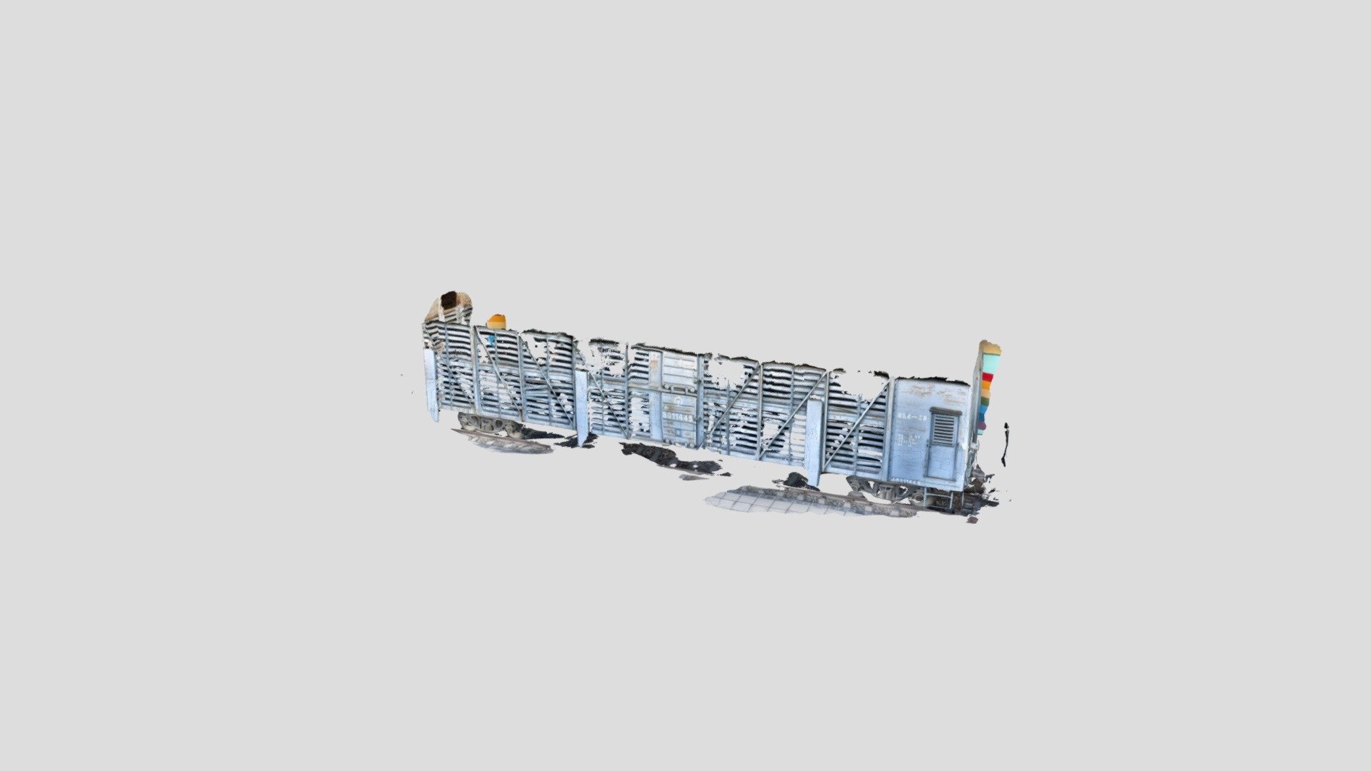 CNFW J5 Animal Carriage 中国铁路J5型家畜棚车 — Sketchfab embed 3D viewer
