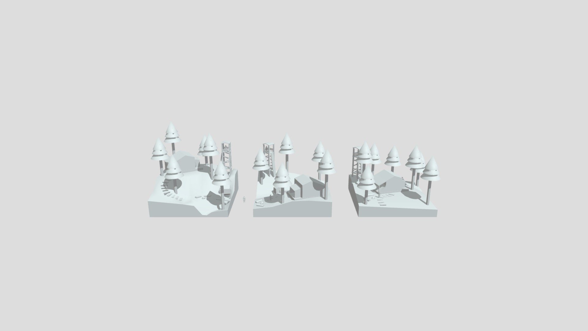 Forest Loner - Blockout - 3D model by KianoClaus [d9711ee] - Sketchfab