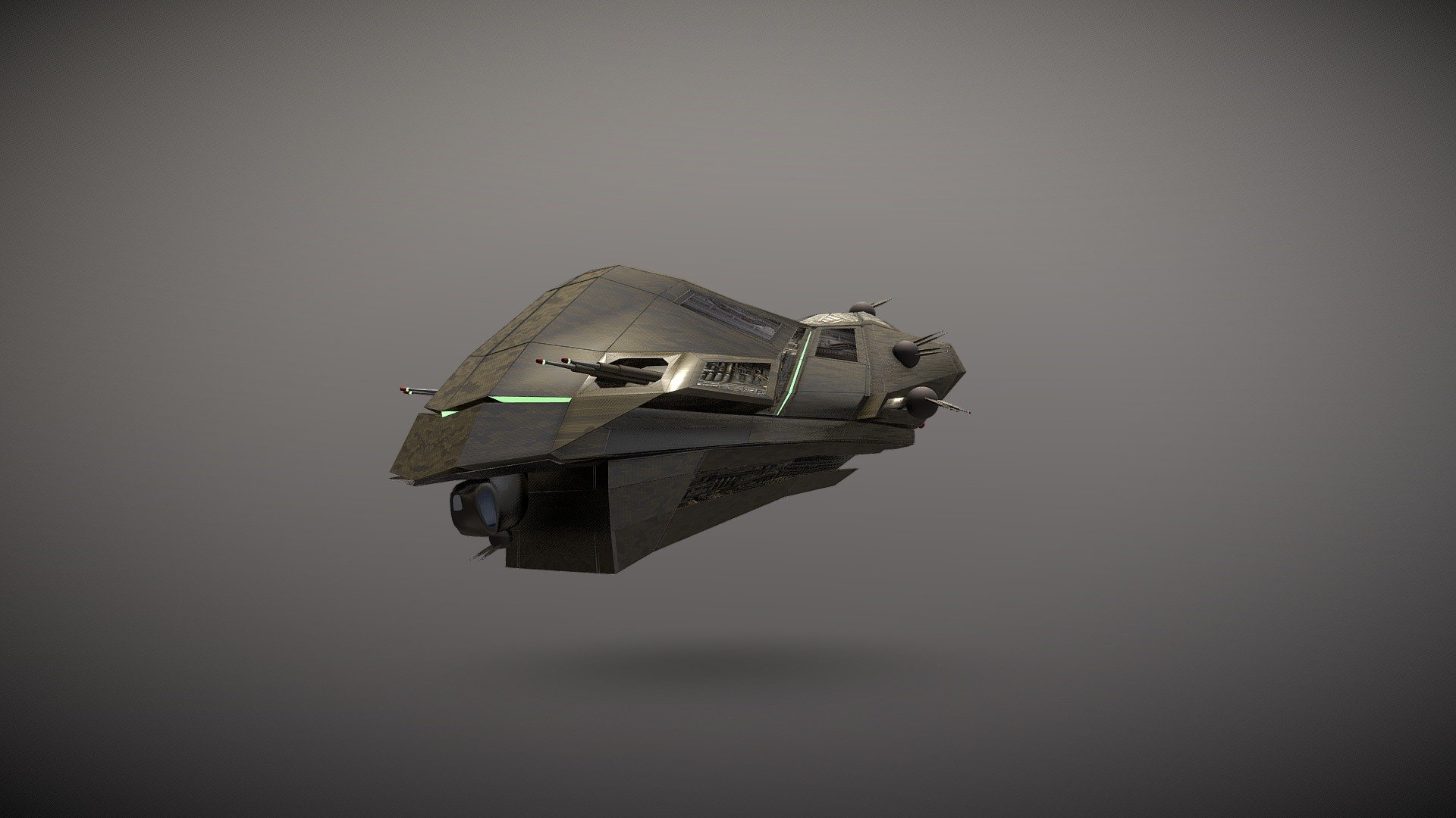 Interceptor Ship - Download Free 3D model by VertaScan [d971e74 ...