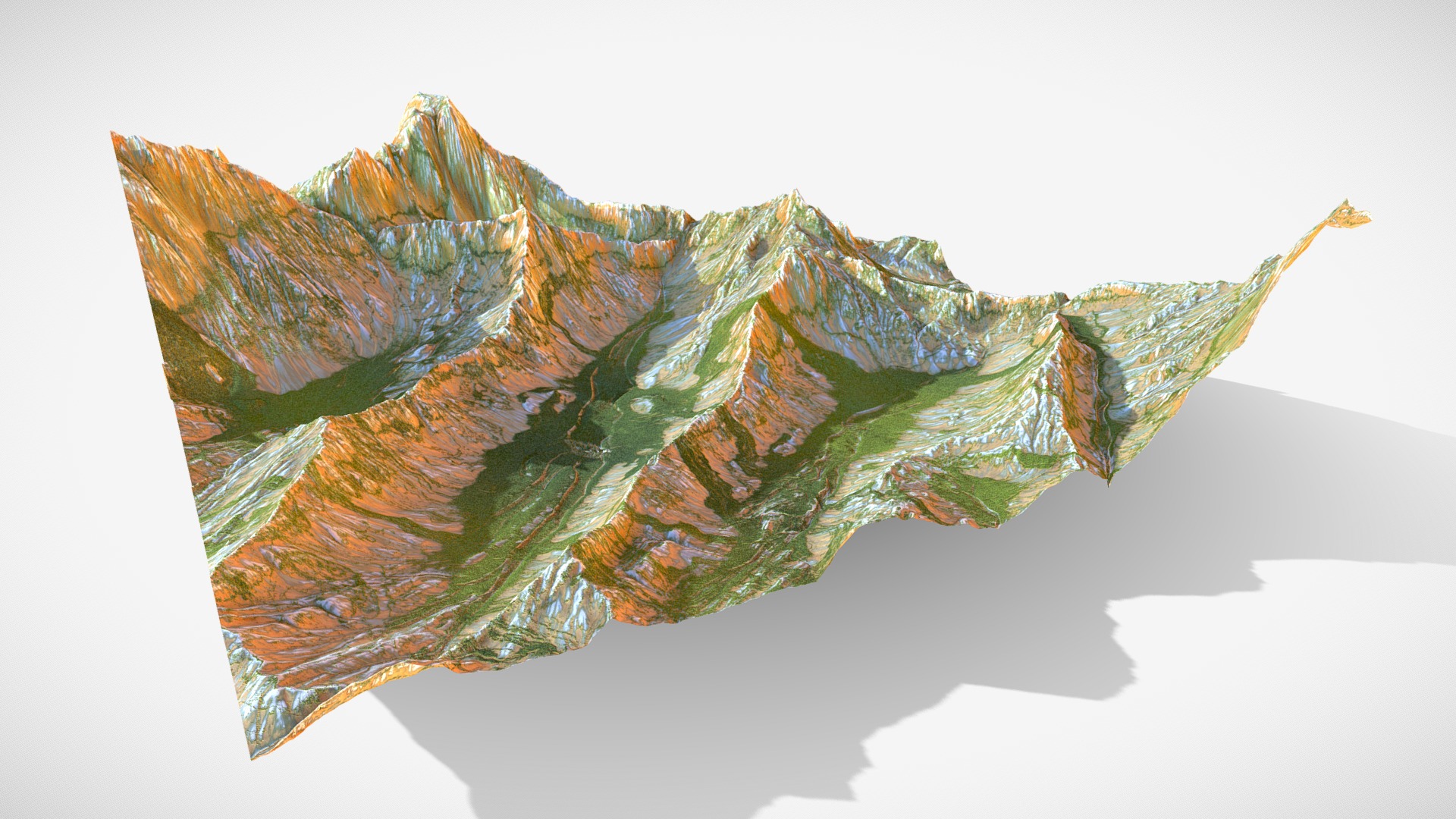 3D model Landscape Sketching - This is a 3D model of the Landscape Sketching. The 3D model is about map.
