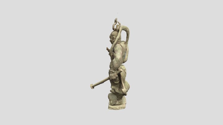 Statue Guardian King 3D Model