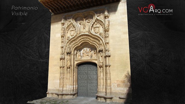 Portada gótica Monasterio Sta Cruz S.XV Segovia 3D Model