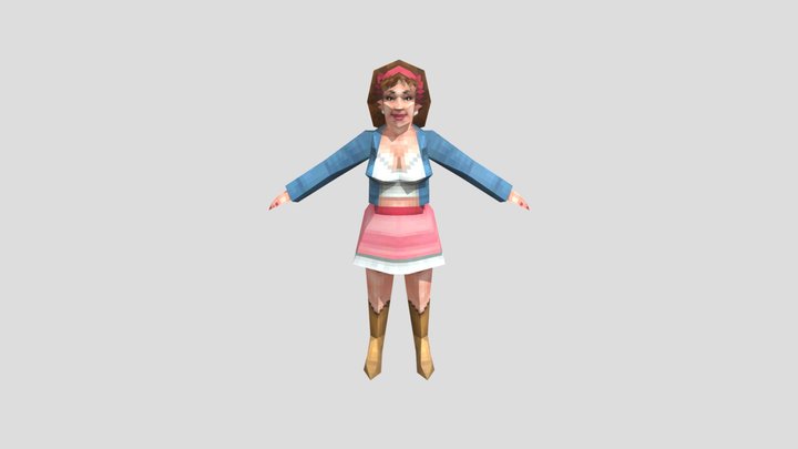 DS D Si - The Sims 2 - Momma Hogg 3D Model