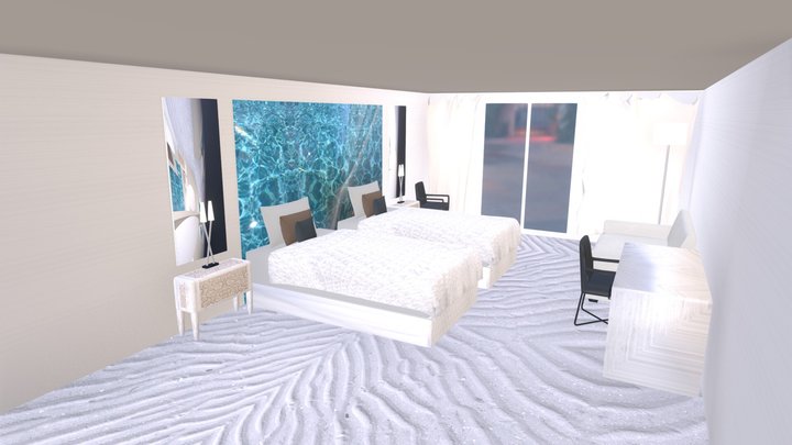 Cuarto de Hotel 3D Model