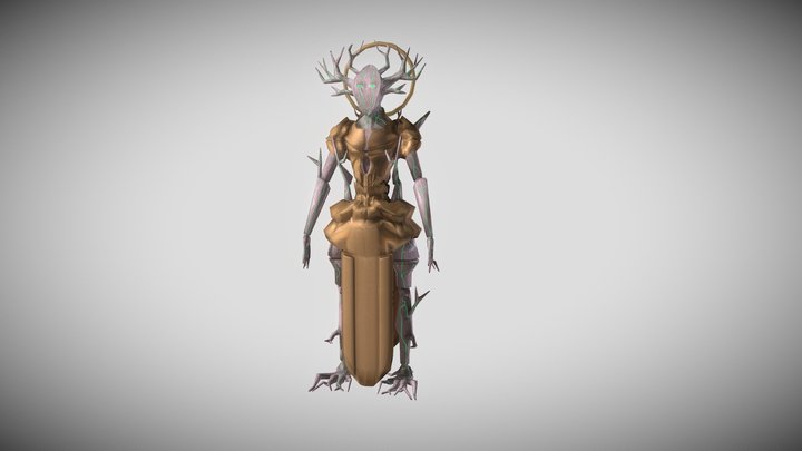 Wood-Alien 3D Model