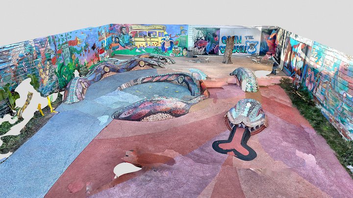 SF Street Art 26 - 24th & York Mini Park 3D Model