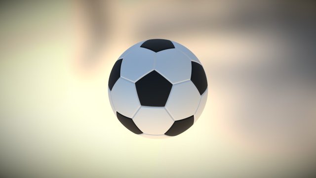 Soccer Ball (truncated icosahedron) 3D Model