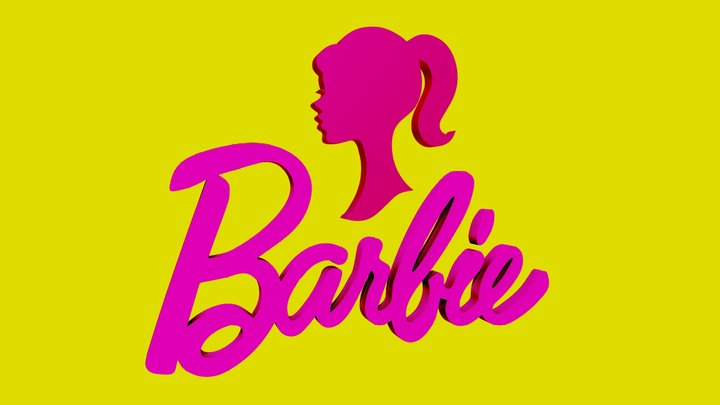 Barbie logo 3d – Gratis 3D-model STL