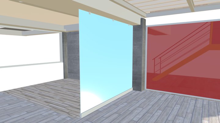 Glass partition Design 3D Model