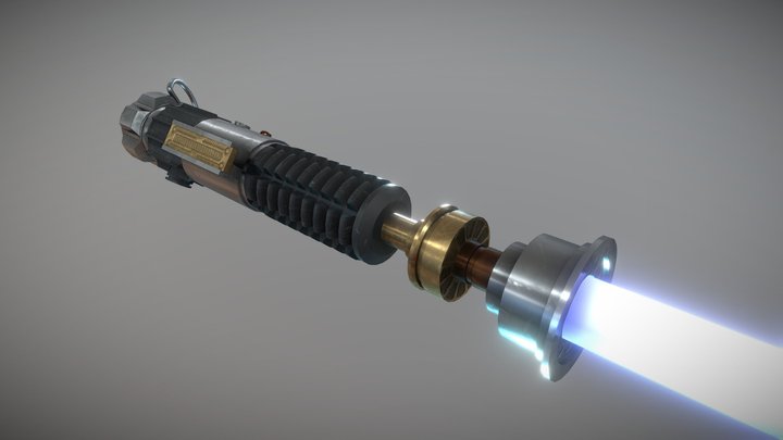 Obi-Wan's Lightsaber (Jedi Master) - Star Wars – Kostenloses 3D-Modell STL