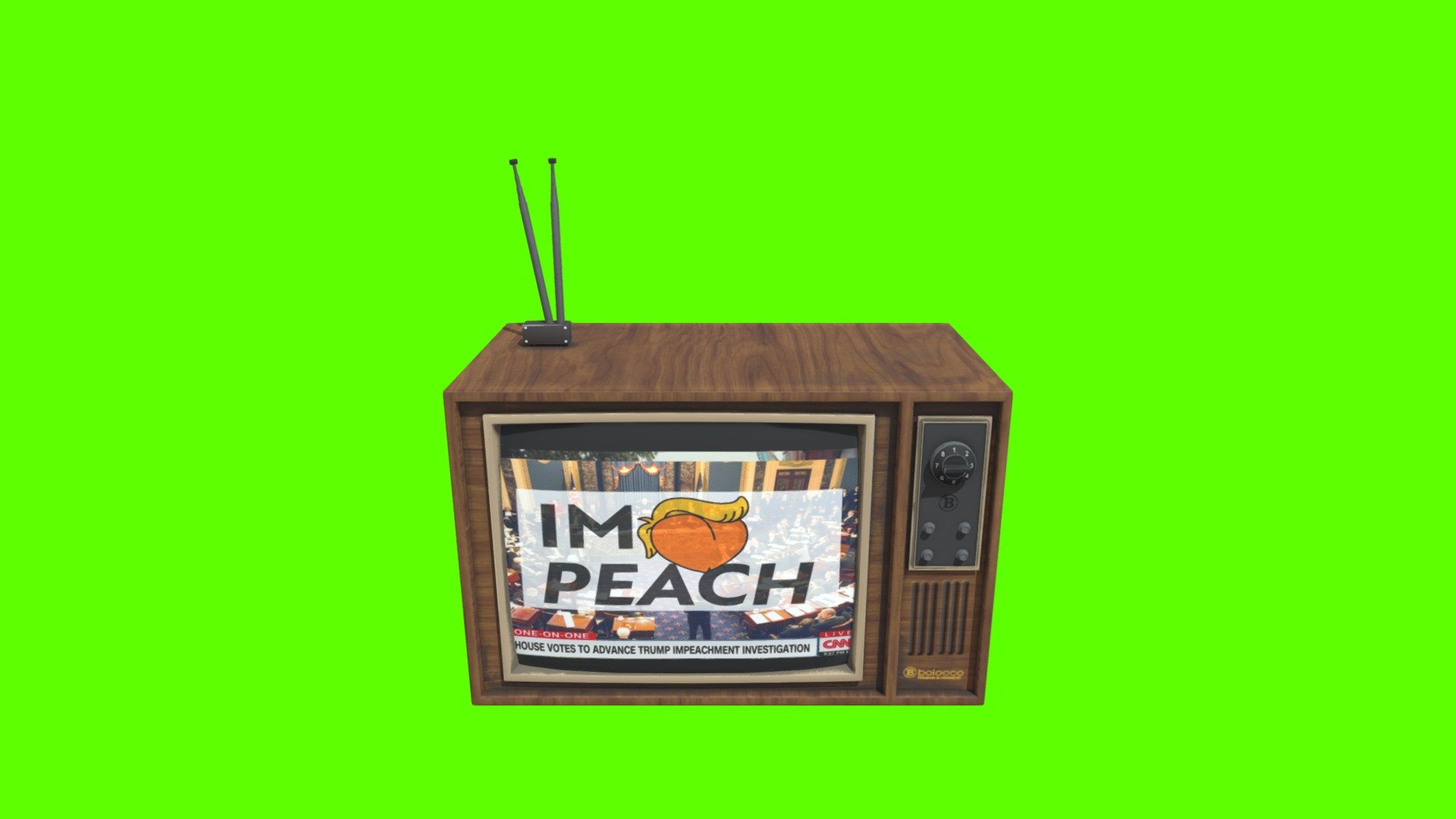 Impeachment TV set