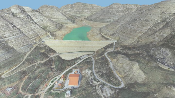 Chabrouh Dam, Water, Treatment Plant  سد شبروح 3D Model
