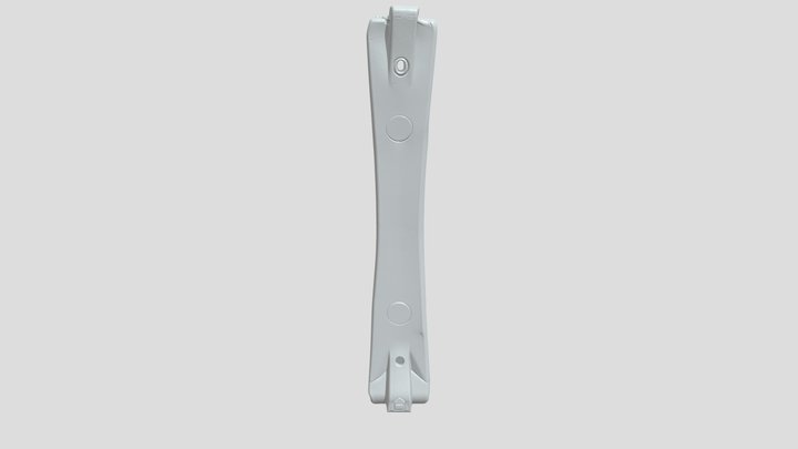 Black plastic handle component