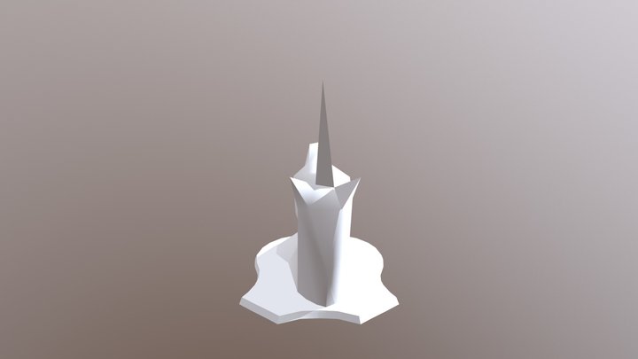 голова единорога 3D Model