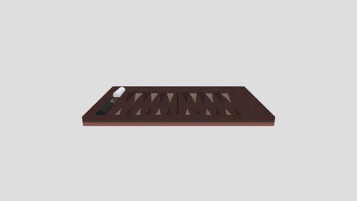 3d Model Backgammon - Tavla 3D Model