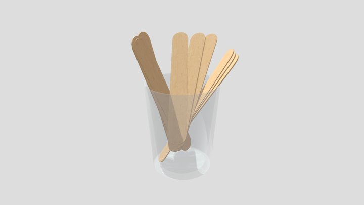 Tongue Depressors 3D Model