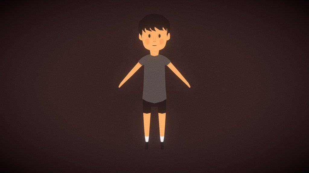 Low Poly Little Boy
