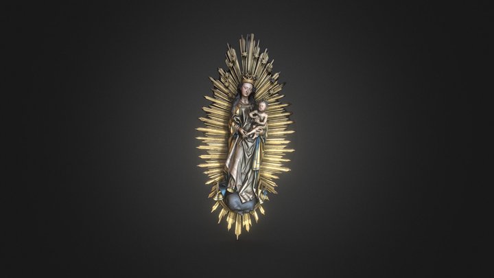Beeld Maria in de zon (gem. Oude IJsselstreek) 3D Model