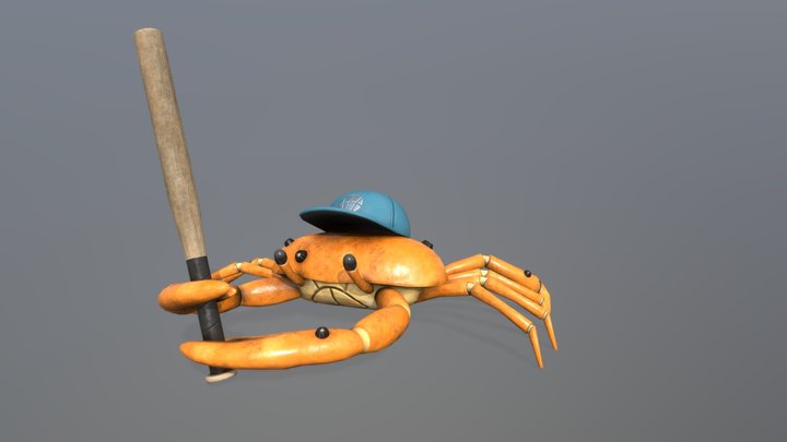 Worldskills 2022 - Crab in a hat 3D Model