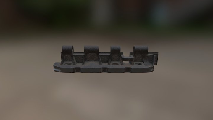 Tiger I track link WIP 3D Model