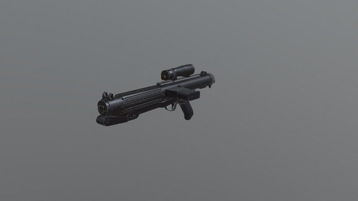 E11 Blaster Rifle - game ready 3D Model