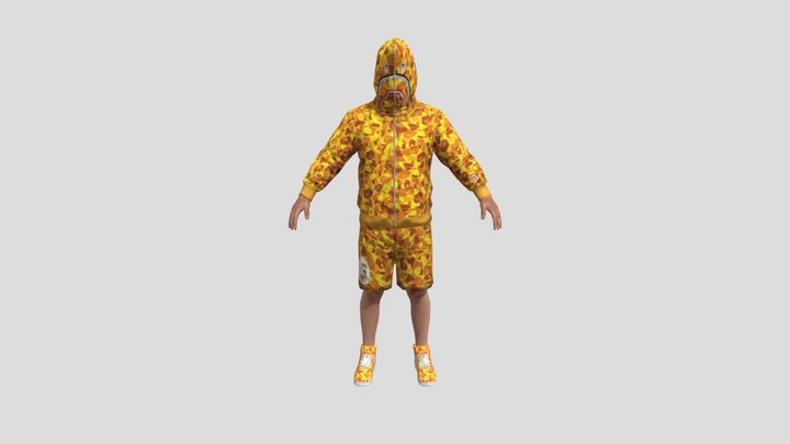 yellow outfit 3D Model