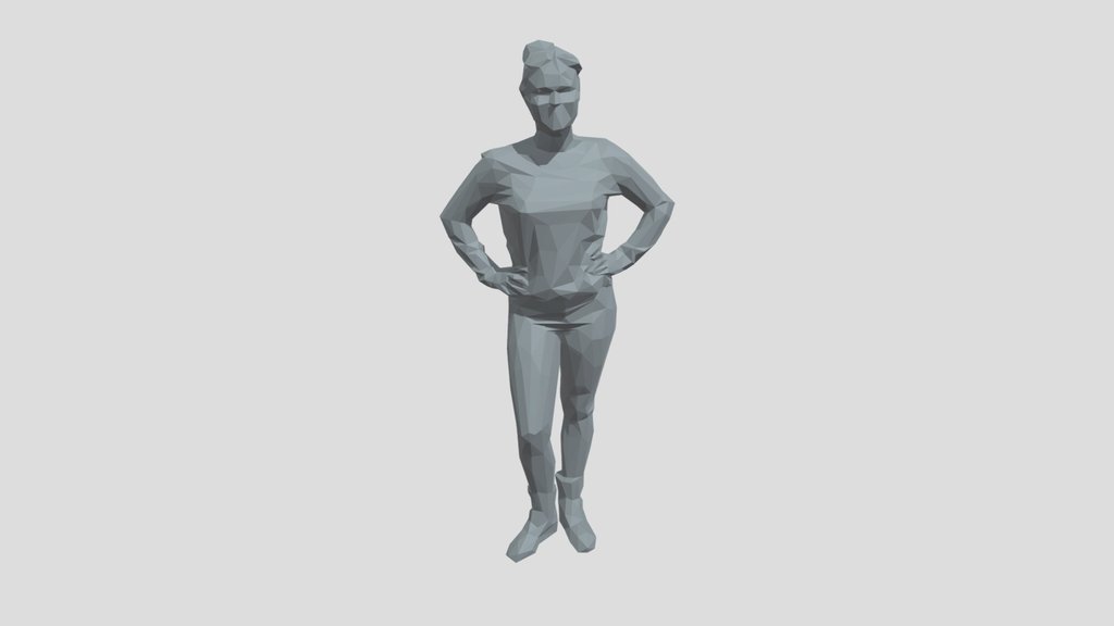 Lowpoly Female Standing