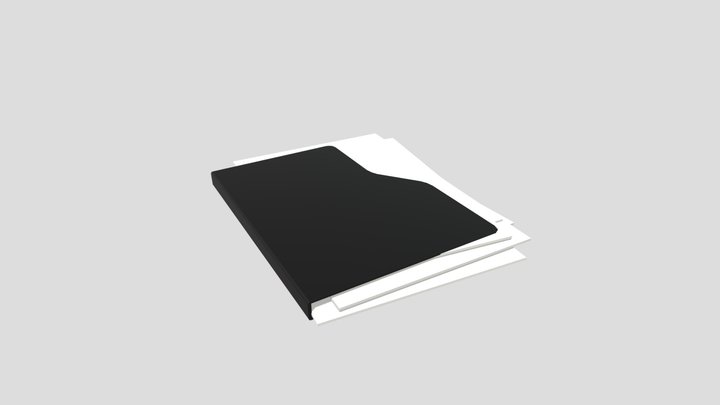 (Free) Low Poly Document File Folder