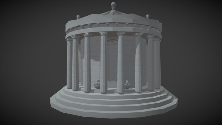 Greek Oracle 3D Model