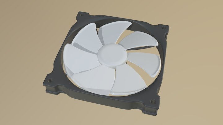 PC Fan Ventilador 140mm 3D Model