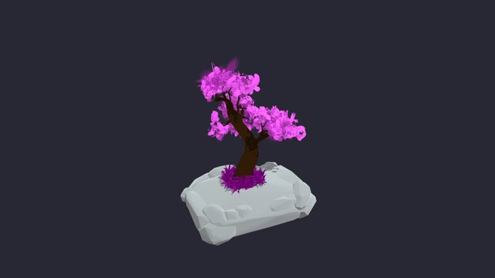 Pink Bonsai 3D Model