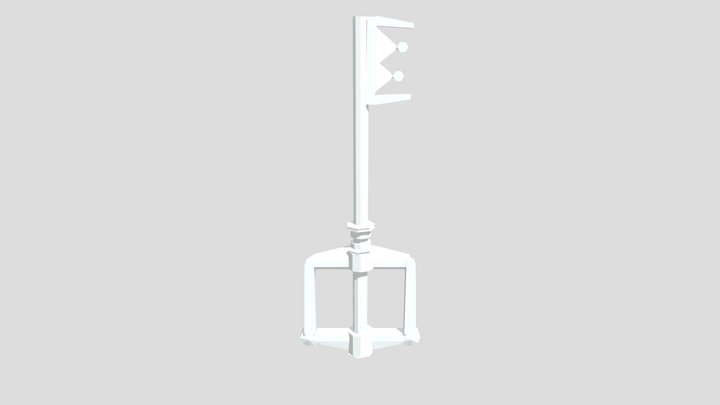 Low-Poly Keyblade (Kingdom Hearts) 3D Model