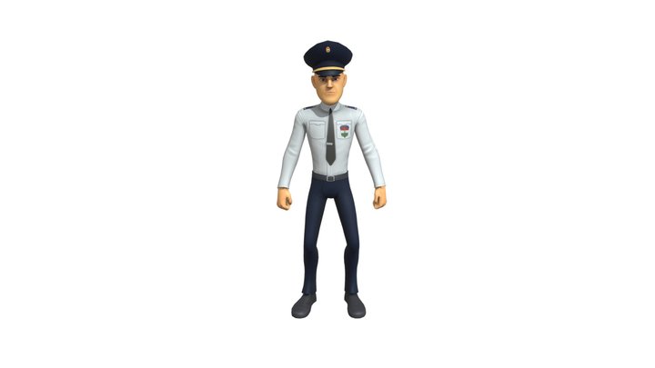 OBBPoint | Male Officer 3D Model