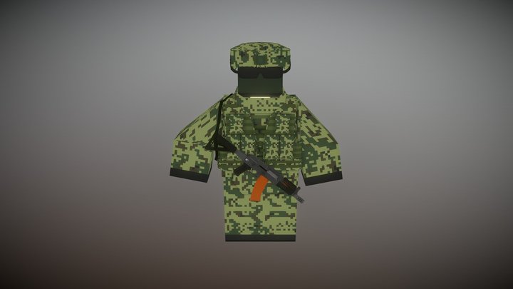 Russian Soldier 3D Model