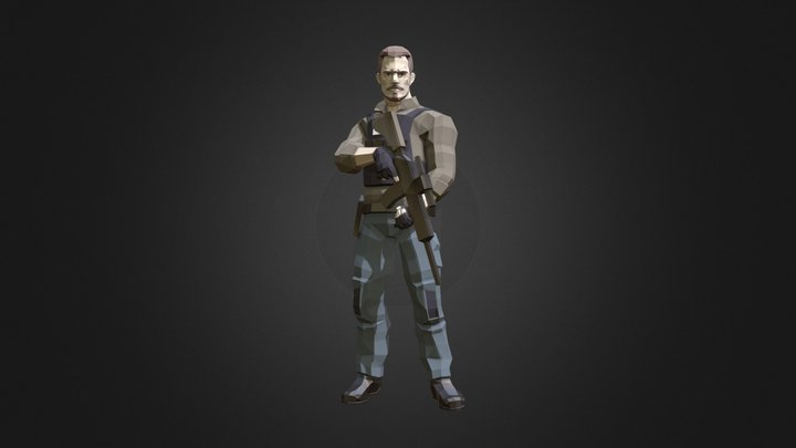 Rick Flag (Joel Kinnaman) 3D Model