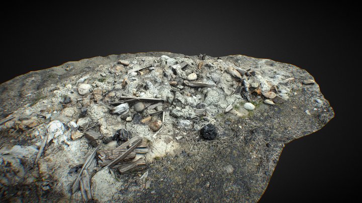 Pile Burned Trash 3D Scan