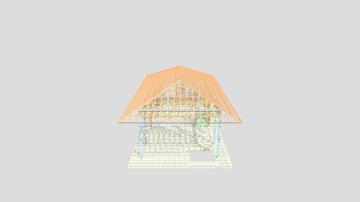 Bungalo 1 v_5 Панель 3D Model